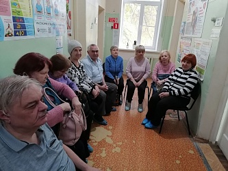 Члены Чапаевской МО ВОС, читатели Чапаевского ОСП ГБУК «СОБС» в сопровождении секретаря МО Г. Н. Седойкиной и специалиста по социальной работе Комплексного центра Л.Л. Суриной прошли диспансеризацию в Центре здоровья ГБУЗ «СОЦОЗМП»