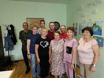 Члены Кошкинской МО ВОС совместно с обществом инвалидов приняли участие в командных играх