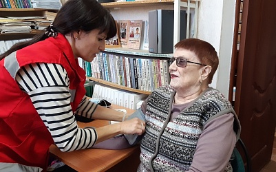 В Чапаевске прошло занятие по профилактике здорового образа жизни для незрячих