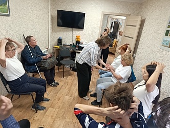 Старт занятий по «Мира-зарядке» в рамках месячника «Белая трость»
